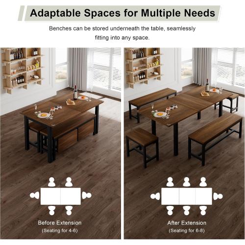 Extendable Kitchen Table  (NO TEST)