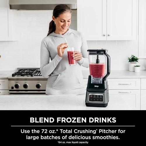 Used Ninja BN701 Professional Plus Blender, 1400 Peak Watts, 3 Functions for Smoothies, Frozen Drinks & Ice Cream with Auto IQ, 72-oz.* Total Crushing Pitcher & Lid, Dark Grey