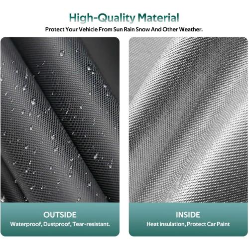 Size 186-193 Car Cover Waterproof All Weather for Automobiles, Outdoor Full Exterior Covers for Sedans (Length: 186-193) Rain Winter Sun Protection. Universal Fit for Toyota Camry, Honda Accord, etc.