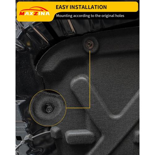 Soundproof Mat Compatible with 2022-2025 Ford Maverick Engine Hood Heat Insulation Shield Sound Protective Pad Sound Proof Foam Insulation for 2024 Maverick Accessories (PET Felt)