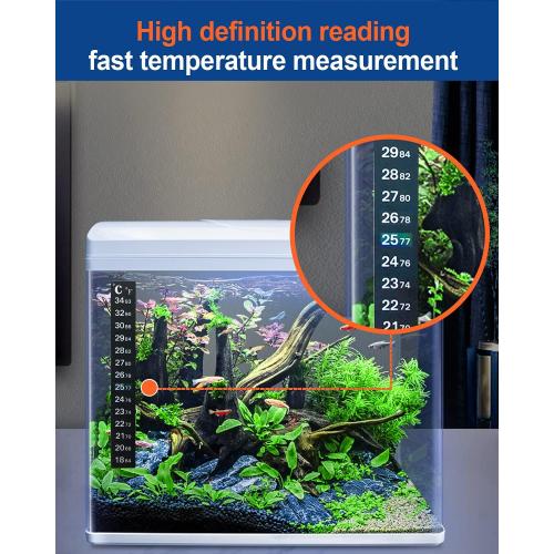 QZQ Aquarium Gravel Cleaner [2026 Edition] Vacuum Fish Tank Vacuum Cleaner Tools for Aquarium Water Changer with Aquarium Thermometers Fish Net kit Use for Fish Tank Cleaning Gravel and Sand