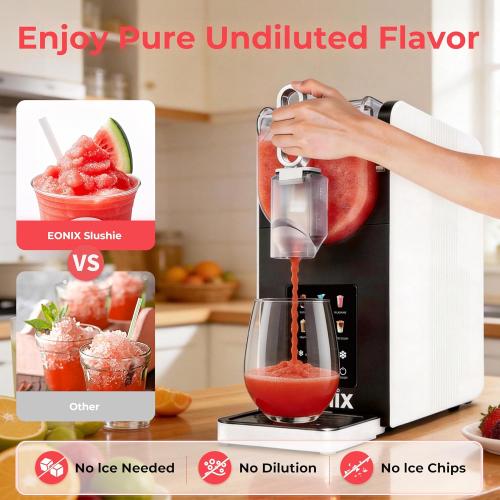 Slushie Machine No Ice Needed,64OZ Slushy Machine for Home with Auto-Clean Function,Commercial Frozen Drink Maker,6 Pre-Set Programs,LED Display,Frozen Margaritas,Frappés,Milkshake