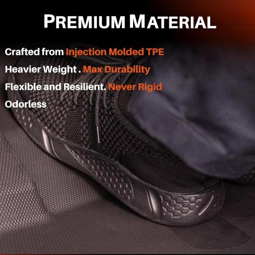 BaseLayer Elite Floor Mats for Ford F150 (2015-2026) SuperCrew and (2022-2025) Lightning - Made in USA – Precision Fit Heavy Duty All-Weather Mats for Raptor, King Ranch, Lariat, Tremor - Front & Rear