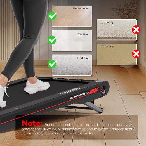 Sperax Walking Vibration Pad,Under Desk Treadmills for Home,4 in 1 Vibration Plate Exercise Machine,Portable Walking Pad with APP,350 Lb Capacity Multifunctional Treadmill Pro Max