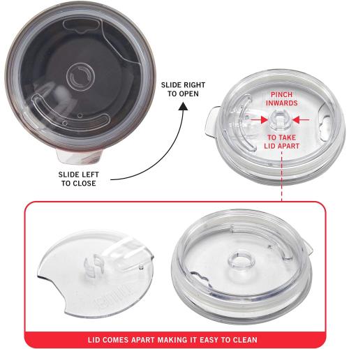 BYO by BUILT 20 Ounce Double Wall Stainless Steel Tumbler Iridescent Blue 5237923 ( 2 pack)