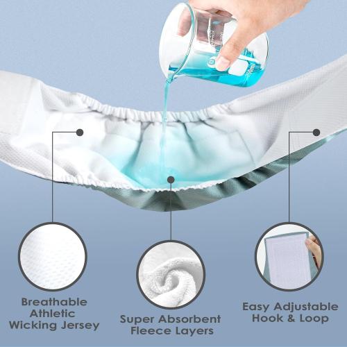 wegreeco Washable Male Dog Belly Band (Stylish Pattern)- Pack of 3 - Washable Male Dog Belly Wrap, Dog Diapers Male (Black, Blue, Coffee, Medium)
