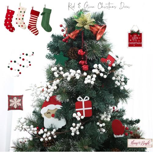 Color White Greentime Christmas White Berry Garland, Fake White Berry for Indoor Outdoor Home Decoration for Winter Christmas Holiday Decor for Fall Halloween