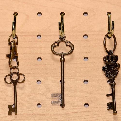 Sratte 120 Pcs Mini S Hook for Hanging 1 Inch Metal, Bronze Color