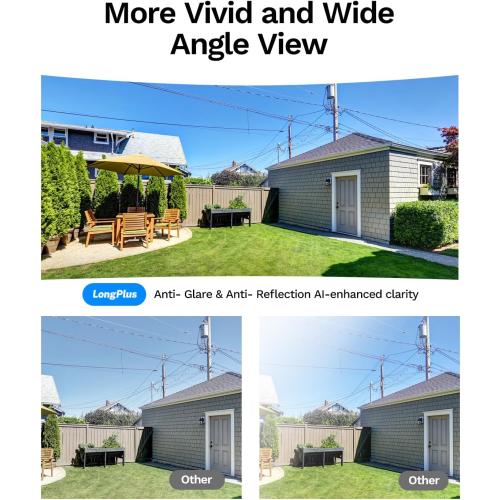 LongPlus 5MP 3K Safeview Window Security Camera, WiFi6 Indoor Window Camera