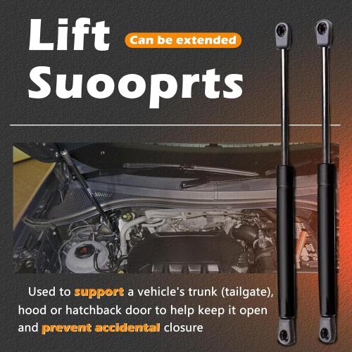 2PCS 24.69IN Rear Back Liftgate Lift Support Tailgate Hatch Shock Struts Compatible with Cadillac 02-04 Escalade EXT ESV / 01-03 Suburban Yukon XL 1500 2500/95-03 Tahoe / 94-03 Yukon