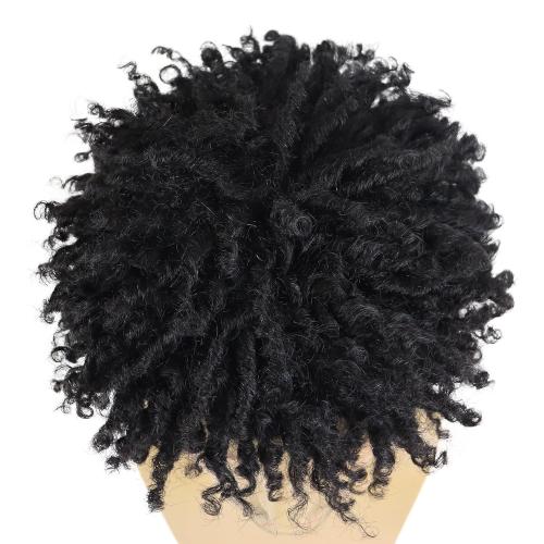Black GNIMEGIL Black Dreadlock Wig Male Short Braided Wigs Fake Dreads Men Guys Natural Afro Synthetic Hair Braids Short Braid Wig - Faux Locs Boy Wigs Casual