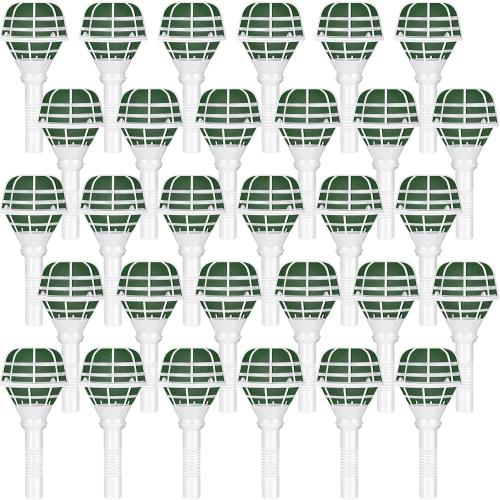 Zubebe 30 pcs Wedding Bouquet Holder Foam Floral Handle Bridal Bouquet Holders for Artificial Flowers Arrangement Wedding Gardening Supplies Decoration