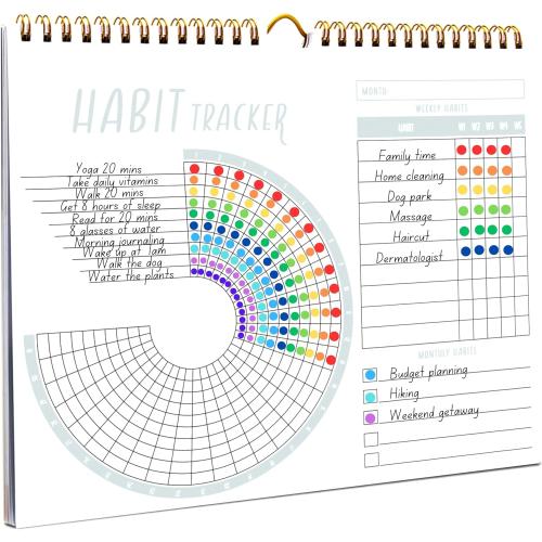 Lamare 2026 Habit Tracker Calendar – Premium Daily Habit Tracker Journal and Goal Board, Workout Motivation & Productivity Tool