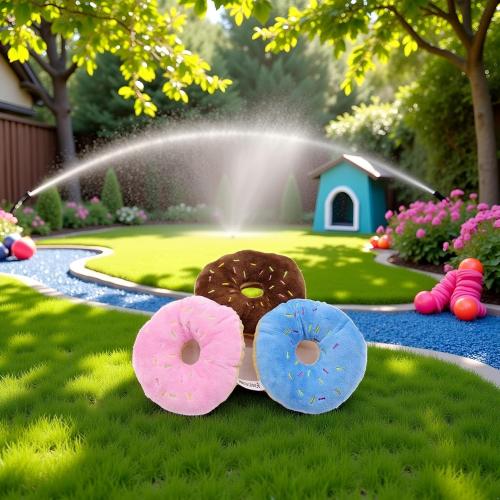 3Pcs Colorful Pet Toy Donut-Shape Squeaky Squeaker Puppy Dog Pet Cat Kitten Sound Chews Toy Random Color Sturdy and Practical Simple and Sophisticated Design，Toys，Dog Squeak Toys