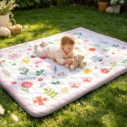 RONGFA Baby Play Mat for Floor, 56'' x 56'' Thicken Foam Soft Padded Mat for Baby
