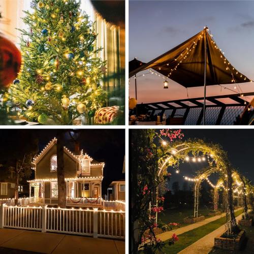50 Pack C9 Led Replacement Christmas Light Bulb, 0.6W C9 Shatterproof Led Bulbs for Christmas String Light, E17 Intermediate Base, Commercial Grade Light Bulbs, Warm White 2700K