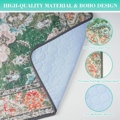 36x48 2Pack Green Thicken Washable Pee Pads for Dogs, 2 Pack Waterproof Reusable Pee Pads for Dogs，36x48 Super Absorbent Leakproof Dog Pads, Non-Slip Potty Pads for Floor, Crate, Couch, Whelping Pads Pet Supplies