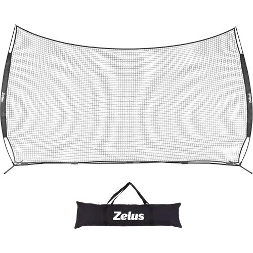 12x9ft / 16x10ft Barricade Backstop Net, Ball Sports Barrier, Practice Net for Baseball, Softball, Lacrosse, Soccer, Basketball and More
