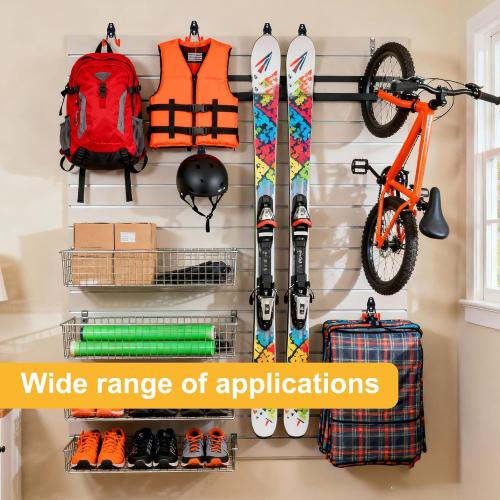 Eichzer 2 Pack Skateboard Wall Mount, Heavy Duty Metal Garage Storage Hooks, Skateboard Hanger Holder for Home & Garden