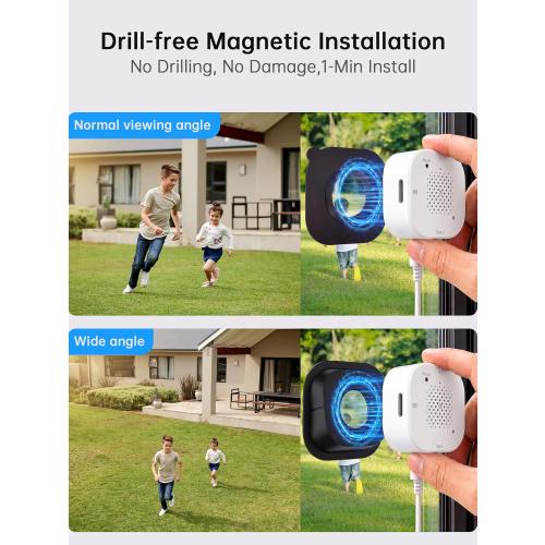 2K Window Cameras for Home Security Dual Band WiFi Indoor Winodow Camera