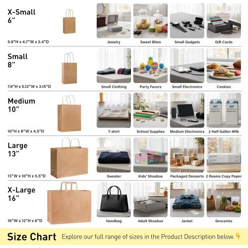 SUNCOLOR 24-Pack Pink Gift Bags with Handles – 8 Goodie Bags for Party Favor Bags, Baby Showers, Birthdays & Special Occasions (Pink)