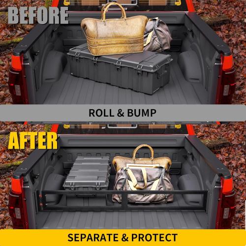 Truck Bed Divider for 2015  Ford F150 2024  F150 Lightning | Aluminum Alloy Cargo Divider Trunk Organizer Luggage Divider Replacement for 2025 F-150 Accessories