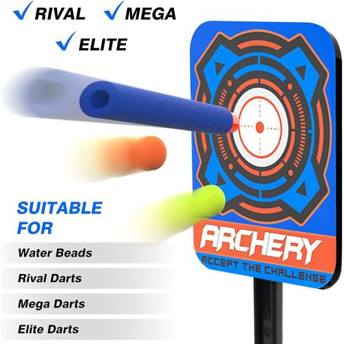 Color Blue KKONES Electric Scoring Auto Reset Shooting Digital Target for Nerf Guns Shooting Target