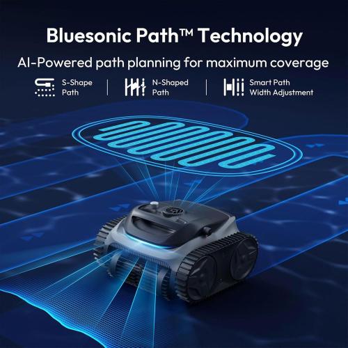 700 C10 Pool Cleaner Robot, Cordless Pool Vacuum w/Superior Suction, Triple Motors, Smart Navigation, APP Control Wall/Waterline, 140-Min Runtime for Inground Pools up to 861 Sq.Ft (Space Grey)