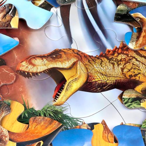 Jumbo Floor Puzzle for Kids,48 Piece Waterfall Dinosaur Large Jigsaw Puzzles, Fun Preschool Educational Toy for Toddlers Ages 3-5,Easter Gift for Boy Girl Ages 4-8