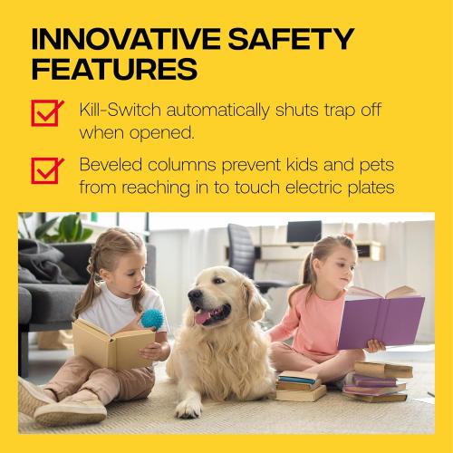 Victor Humane Mouse Traps Indoor for Home - M250BSR-2 - No Touch Electric Mouse Traps for Home, Pack of 2