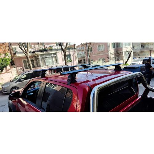 For Toyota Hilux 2015-2021 Roof Rack Cross Bars Normal Roof Alu Black