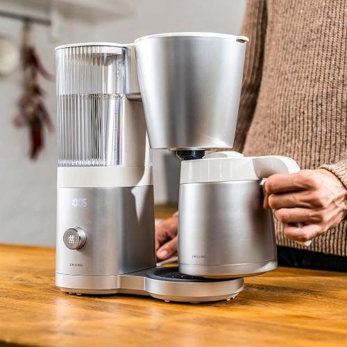ZWILLING Enfinigy Drip Coffee Maker with Thermo Carafe 10 Cup, Awarded the SCA Golden Cup Standard, Silver‼️Light dirt, needs cleaning‼️