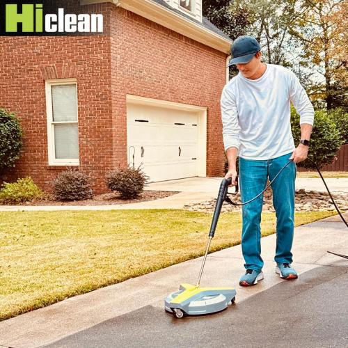 Hiclean 15 Pressure Washer Surface Cleaner with Wheels 3400 PSI Max, Surface Cleaner for Power Washer Attachment for Concrete, Patio, Sidewalk, and Driveways
