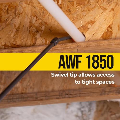 AWF PRO Spray Foam Gun 40 Long Nozzle, High Precision, Adjustable Flow Control, Adjustable Swivel Tip, Contractor-Grade Pro Applicator for Insulating Foam Sealant