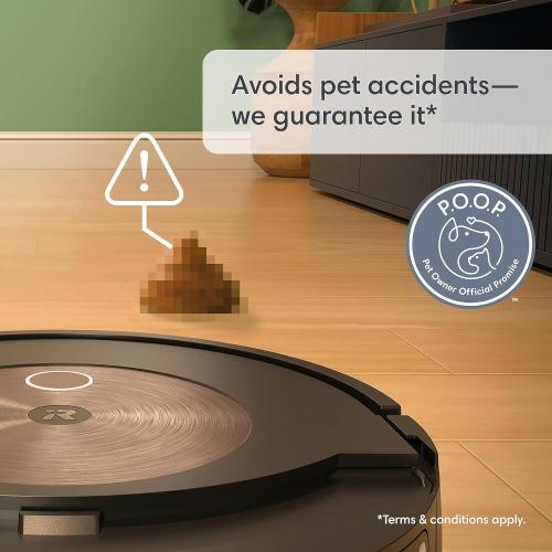 iRobot Roomba Combo j9  Self-Emptying & Auto-Fill Robot Vacuum & Mop – Multi-Functional Base Refills Bin and Empties Itself, Vacuums and Mops Without Needing to Avoid Carpets, Avoids Obstacles​