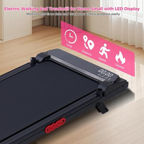 Walking Pad with Incline, 2026 Upgrade Electric Small Walking Pad with Handle Bar, 3.0HP Protable Walking Pad Treadmill with Handles and Incine for Home Small, 0.6-7.6MPH, 350LBS