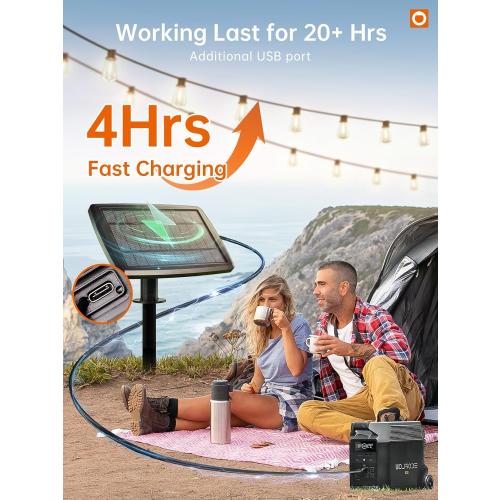 addlon 72FT Solar String Lights Outdoor, Waterproof Solar Powered Outside Lights with Remote & USB Port, ST38 LED Shatterproof Bulbs, Dimmable Solar Light for Camping Backyard Porch