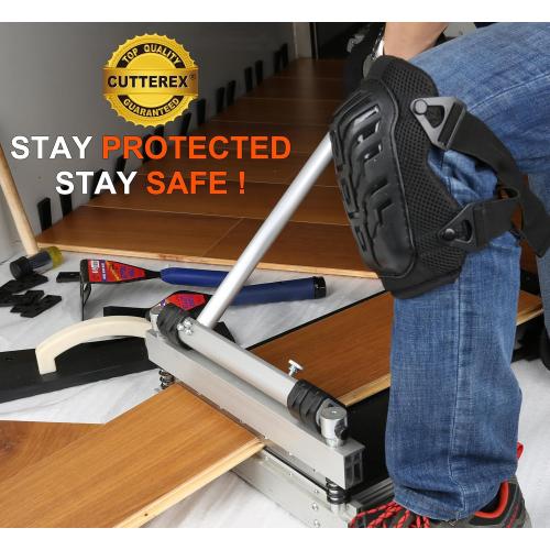 CUTTEREX 13 Vinyl Floor Cutter with wheels - Meet Multi-Angle/Length Cutting, A Flooring Tool also Cuts-Engineered Wood Floor, LVP, VCT, SPC, WPC, Long Life HSS Blade Mounted!