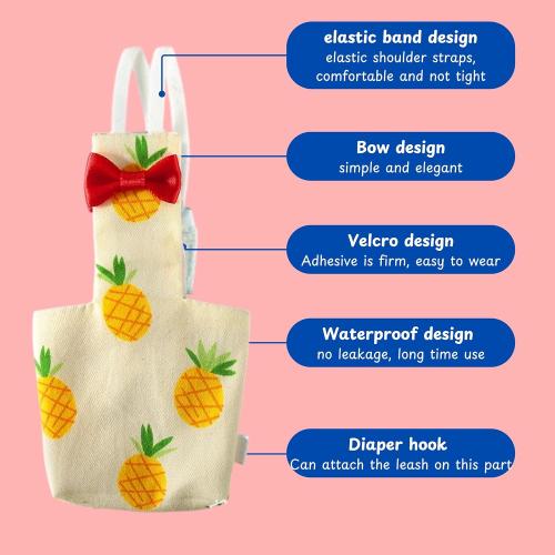 Pigeon Diaper Harness and Bird Leash Set, Birds Diapers for Pigeons and Stretch Leash Pigeon Harnesses, Diapers for Cockatiel Parrot Parakeet, Macaw Harness and Leashes, Pants (M-Yellow)