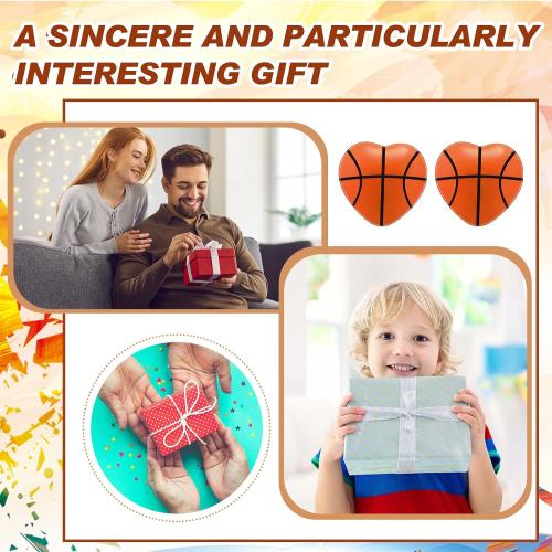 Blulu 20 Pcs Valentine's Day Basketball Heart Balls for Kids Adults
