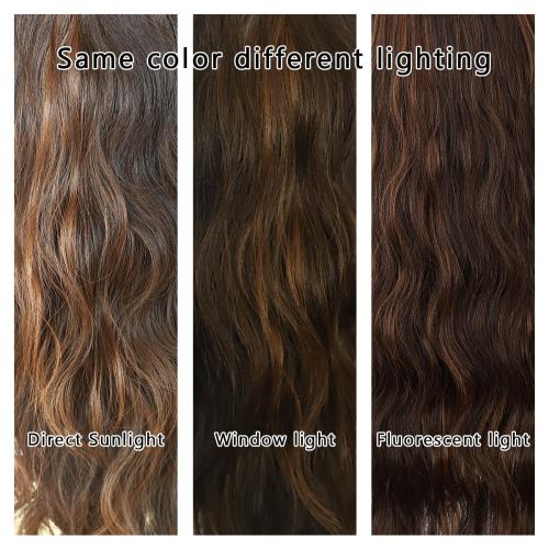 SAPPHIREWIGS Glueless Headband Wig Loose Body Wavy Synthetic Hair Wigs for Black Women Wave None Lace Front Wigs Mix Brown Color Machine Made Wigs 150% Density 26inch