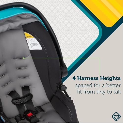Safety 1st OnBoard FLX Infant Car Seat with Base, Lightweight Baby Car Seat for Travel, Monument 4
