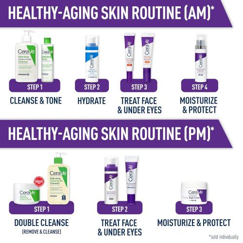 1.76oz CeraVe Anti-Aging Face Cream SPF 30, Anti-Wrinkle Retinol Cream with Hyaluronic Acid and Ceramides, 1.76 oz