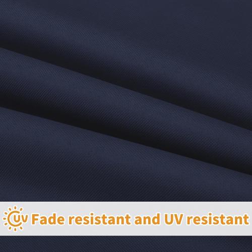 Easy-Going 48x18x3 inch Waterproof Outdoor Couch Bench Cushion Covers Only Replacement Non-Slip Patio Seat Cushion Slipcover with Zipper and Adjustable Straps Navy