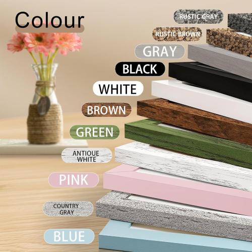 Picrit 18x24 Poster Frame Set of 12, Display 16 x 20 with Mat or 18 x 24 without Mat, Photo Frames for Wall Mounting Display, White.