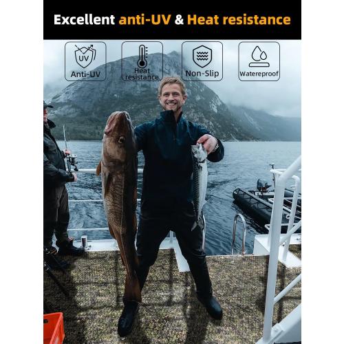 FOCEAN Boat Flooring EVA Foam Boat Decking Camo Marine Flooring Self-Adhesive Marine Mat for Motorboat RV Yacht Kayak 94.5 x 47.2/23.6/15.7