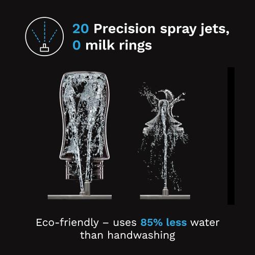 ‼️has stains and may be broken pieces‼️Baby Brezza Baby Bottle Washer Pro - Clinically Proven Better Cleaning - Washer, Sterilizer   Dryer In One Appliance for Essentials like Bottles   Pump Parts – Machine Replaces Brushes   Racks