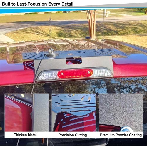 TOPOWN Metal Drill-Free Light Bar Cab Mount for Ford F-150 (2015 ) for Ford F-250-F-550 (2017 ), Fit for Magnetic Light Bar and Magnetic Antenna, Support Bolt-on Mounting, Metal Light Bar Mount