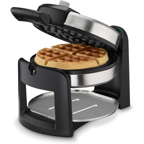 Cuisinart Round Flip Belgian Waffle Maker, 1 thick Belgian-style Waffle, WAF-F30NAS