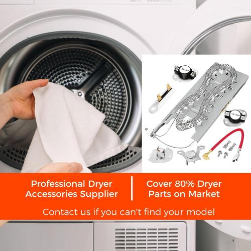 UPGRADE HEATING PLATE WP3387747 W11344457 Dryer Heating Element Kit For Whirlpool Cabrio Kenmore He2 Elite He3 Maytag Dryer MED6230RHW1 MEDB835DW GEW9250PW0 WD05X30818 GEQ9800PW2 MEDB835DW4 GEQ9800PW1
